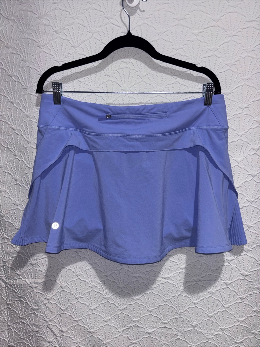 Lululemon Periwinkle Blue Pleated Tennis Running Skort Skirt Size 10